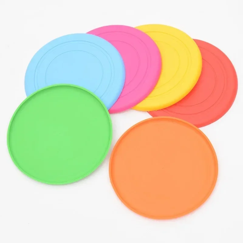 Silicone Soft Flying Disc Pet Bite Resistant Dog Training Toy Pet Outdoor Entertainment Throwing Interactive Type Toy