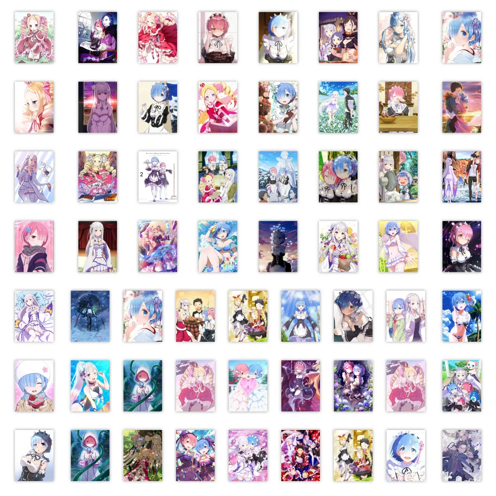 ملصقات كرتونية مزينة للأمتعة والدفاتر ، إعادة: صفر كارا هاجيميرو إيسيكاي سيكاتسو جرافيتي ، 63: