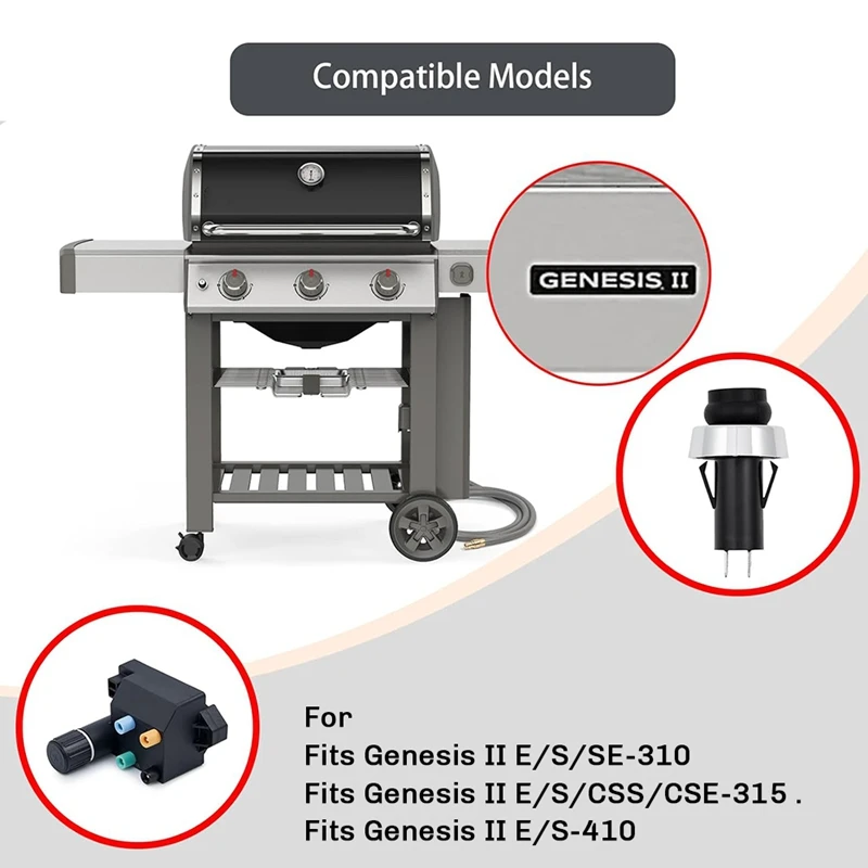 A74E-66220 66354 شواية الشاعل أطقم ل ويبر الشاعل Genesis II 300 سلسلة GS4 II E-310 II S-310 II E-315 II S-315 LX S-340