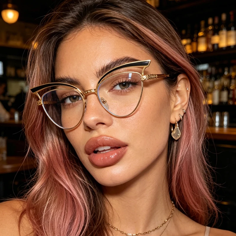 1 adet üst düzey oyuk kedi göz - Sunglasses Cat Eye incelemesi ve fiyatı