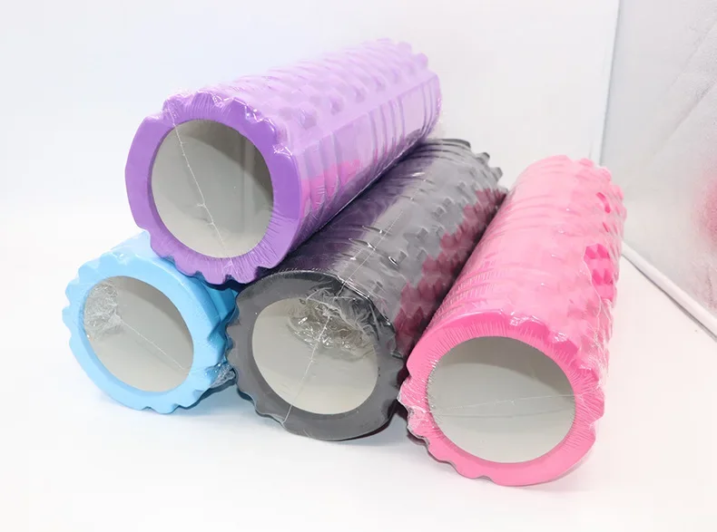 2026 Wolf Tooth-Shaped Hollow EVA Foam Roller Column 60*14cm Yoga Balance Bar For Pilates And Yogapromote Sales