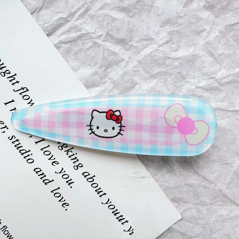 Sanrios مرحبا كيتي مقاطع الشعر للنساء الجانب الانفجارات مخلب كليب لطيف كيتي القط الفتيات دبابيس الشعر المألوف إكسسوارات الشعر هدايا