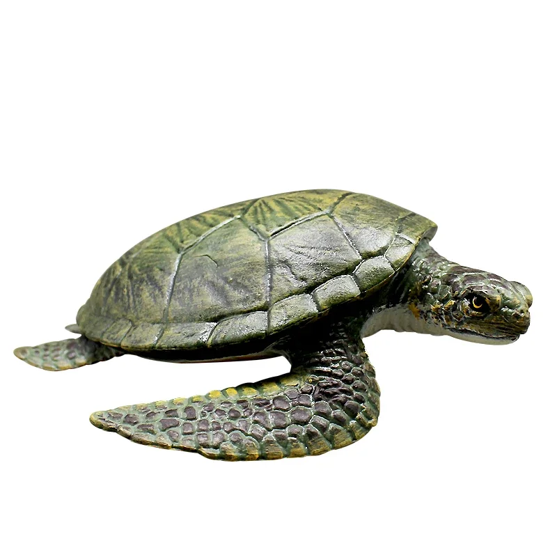 Simulation Sea Animal Action Figures Leatherback & Red-eared Turtle Ocean World Aquarium Decor Land Tortoise Figurines Toy