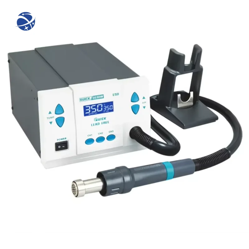 Quick 861DW original 1000W desoldering stations  magnetic control hot air gun  CE certificated