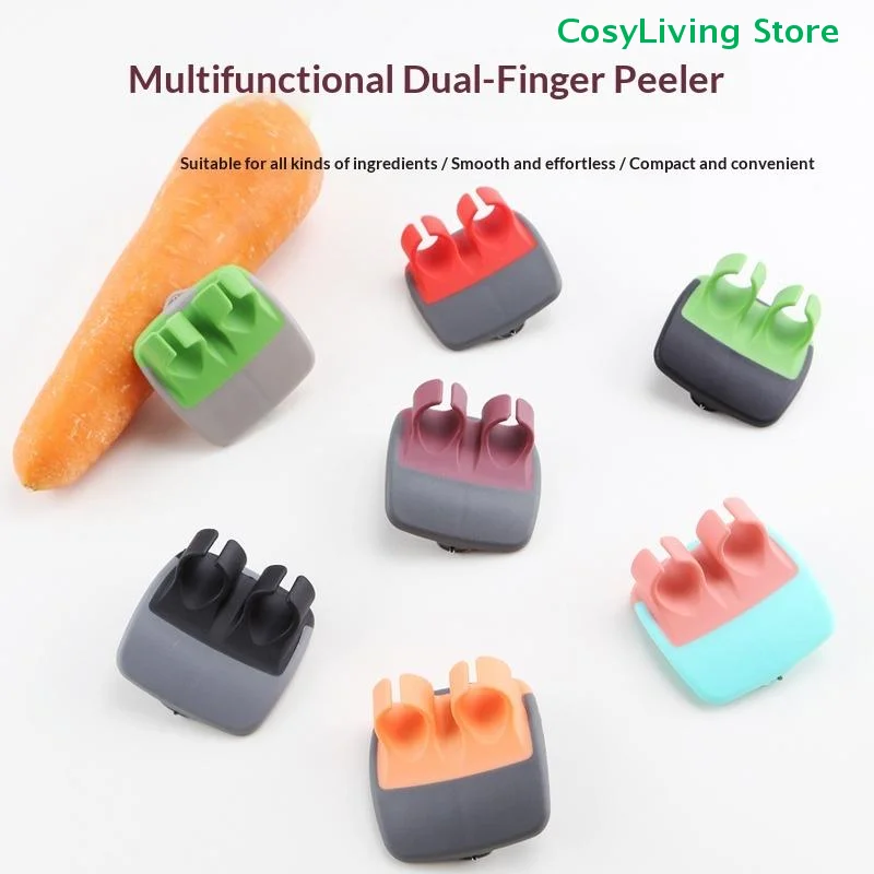 Edelstahl-Handschäler für Gemüse und Obst, Schneller Handschäler und -schneider, Küchenhelfer