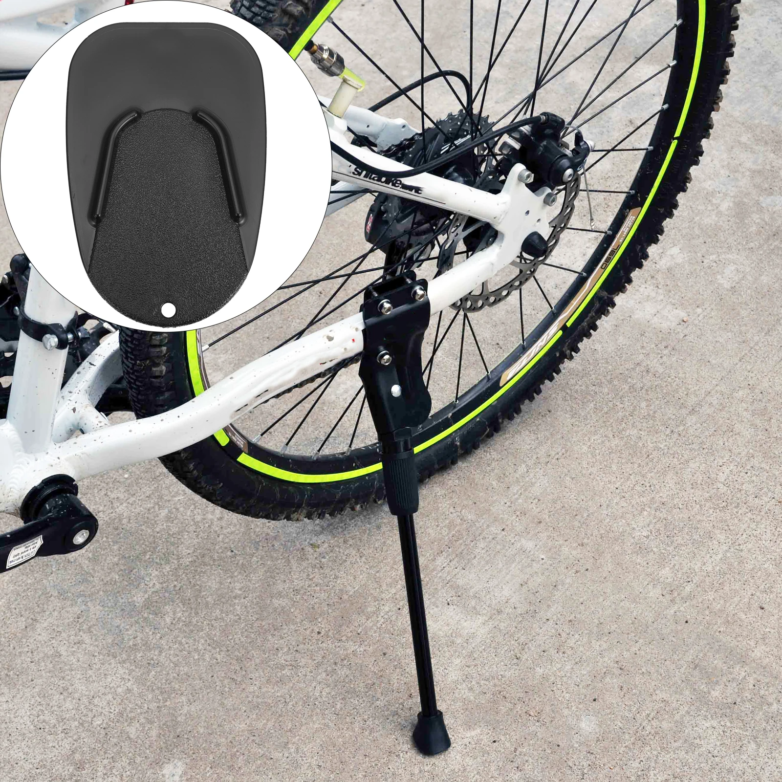 

Motorbike Kickstand Support Pad High Durability ABS Non- Extension Plate for Motorcycle Stabilization