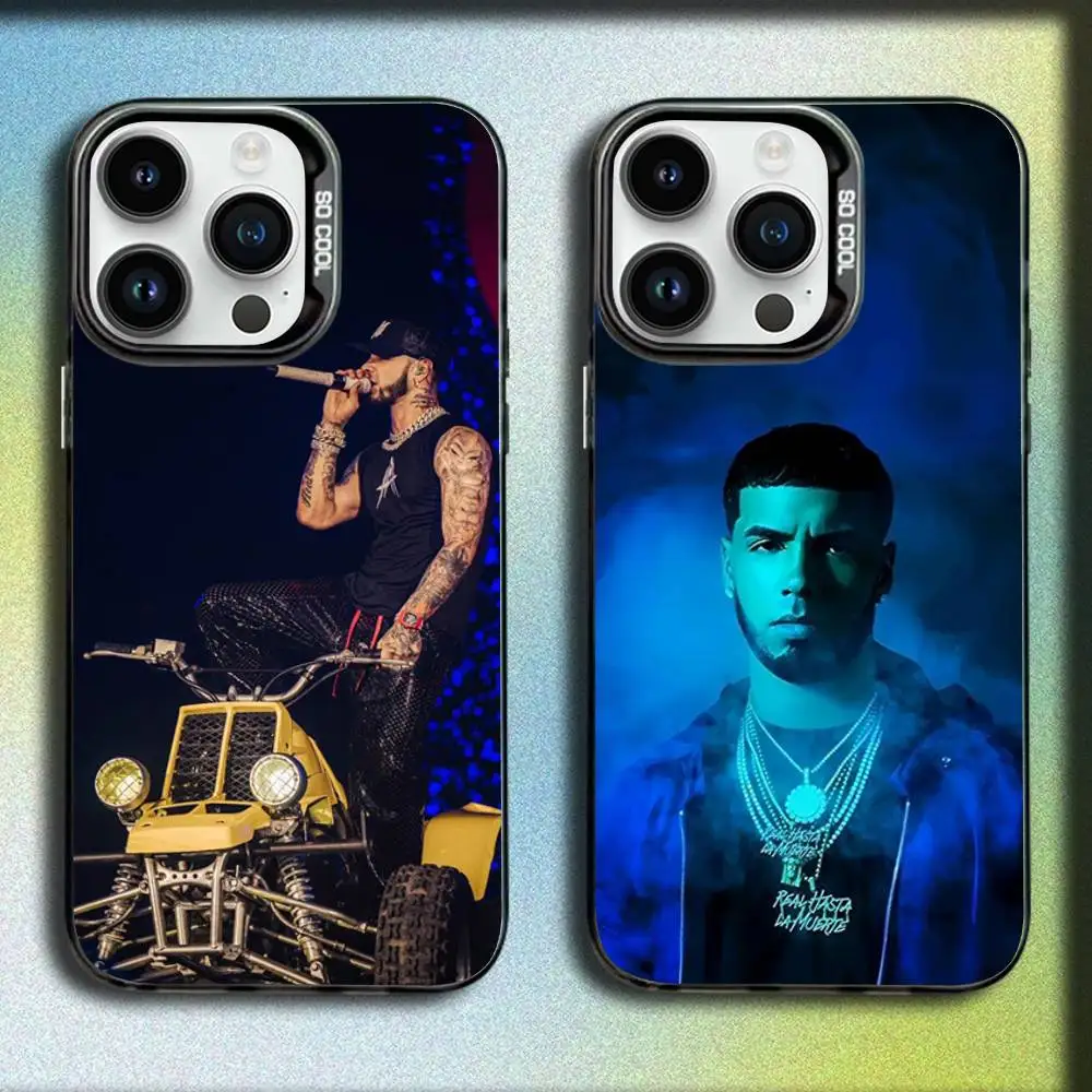 

A-Anuel rapper AA singer Phone Case For iPhone 17,16,15,14,13,12,11,Pro,Max,Plus,E,SE4,Air,Mini Black IMD Box
