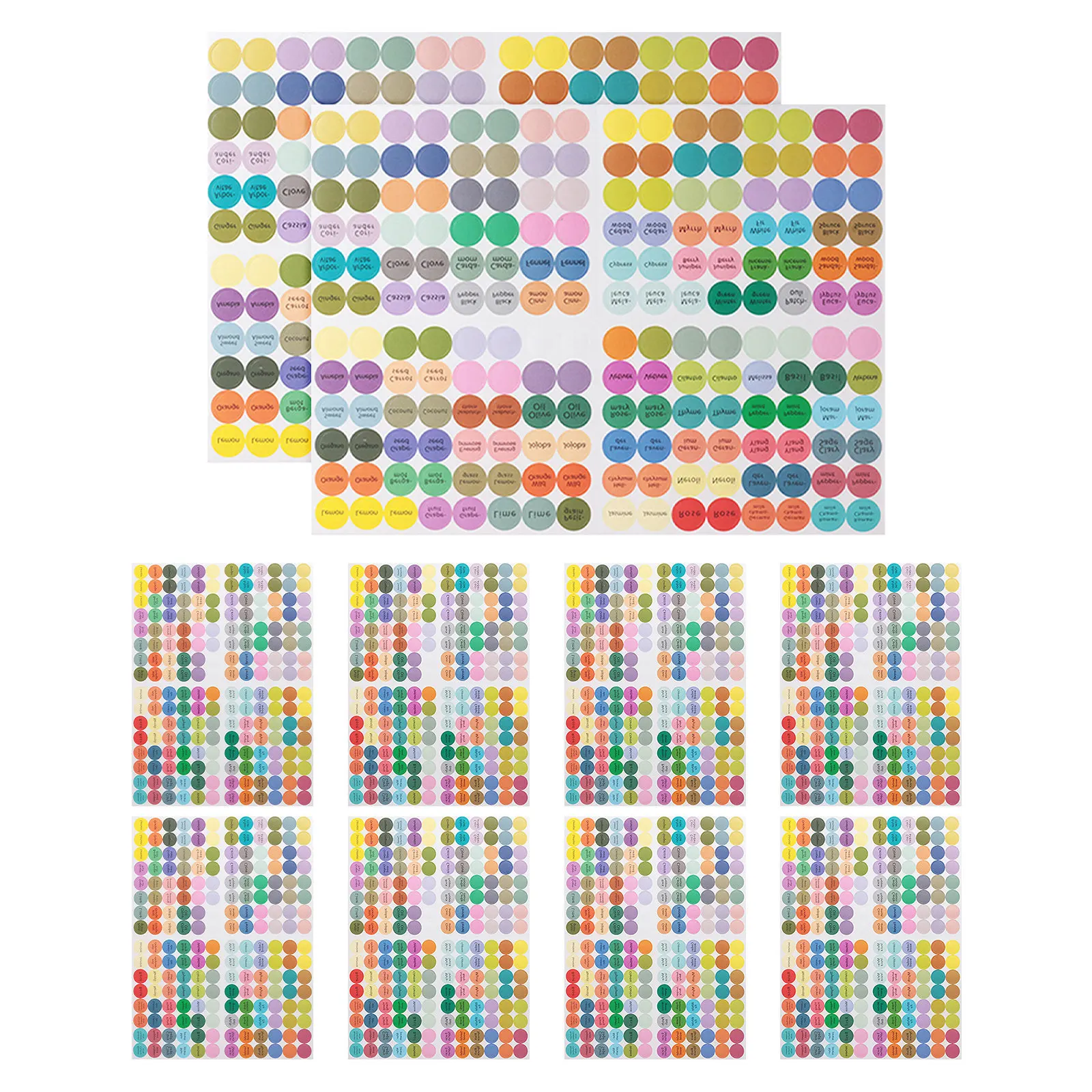 

Набор из 10 круглых этикеток для консервирования, премиум-класса, самоклеящиеся, для банок и бутылок с маслом, креативный набор этикеток для упаковки, решение для хранения на кухне