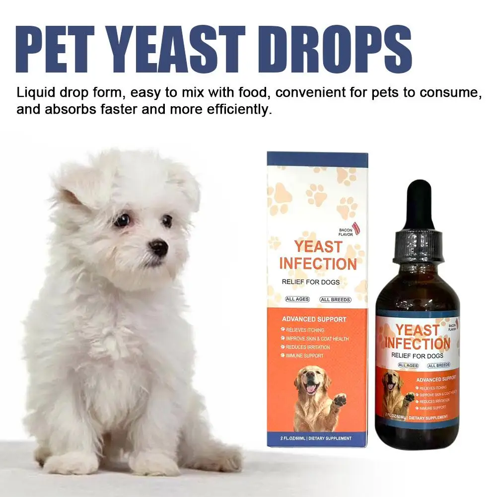 60ML 3Kinds Dog Pet Drops Gentle Care Supplement To Maintain Healthy Coat and Skin for Dogs Herbal Drops PET CARE image 2