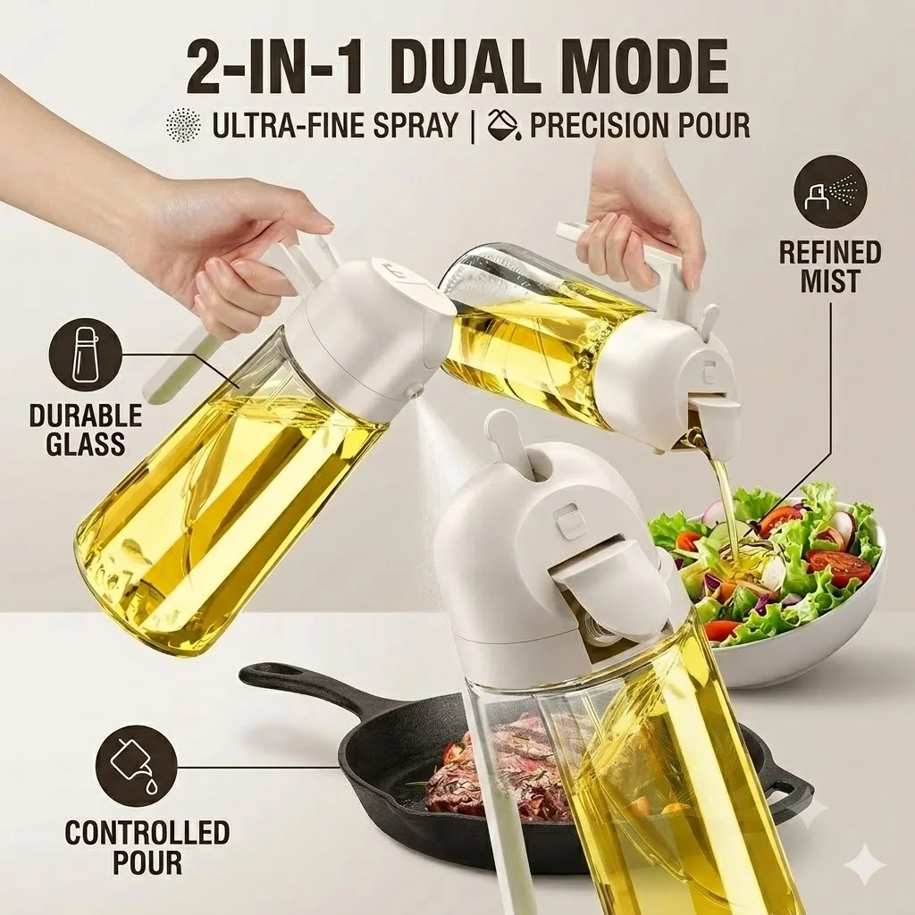 Spray de Óleo Plástico 2 em 1 - Commercial Kitchen Sprayer avaliação e preço