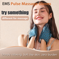 Electric Pulse Massage Gloves Body Massager with Remote Controller EMS TENS Nerve Muscle Stimulator for Neck Back Abdomen Leg