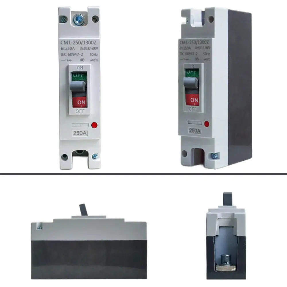 Solar Pv DC Molded Case Circuit Breaker 1P 2P 125A 250A Overload Short Circuit Protection Electrical Distribution Switchgear