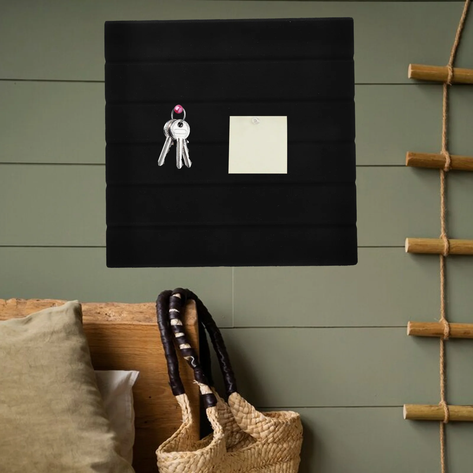 

6Pcs Self Adhesive Felt Wall Tiles Bulletin Board for Office Home Notes Photos Decorative Cork Pin Notice Board