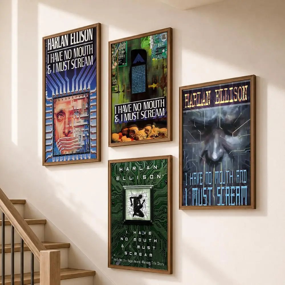 Game I Have No Mouth And I Must Scream Poster HD Self Adhesive Wall Decor for Bedroom Dorm Room Office Gaming Room Gift