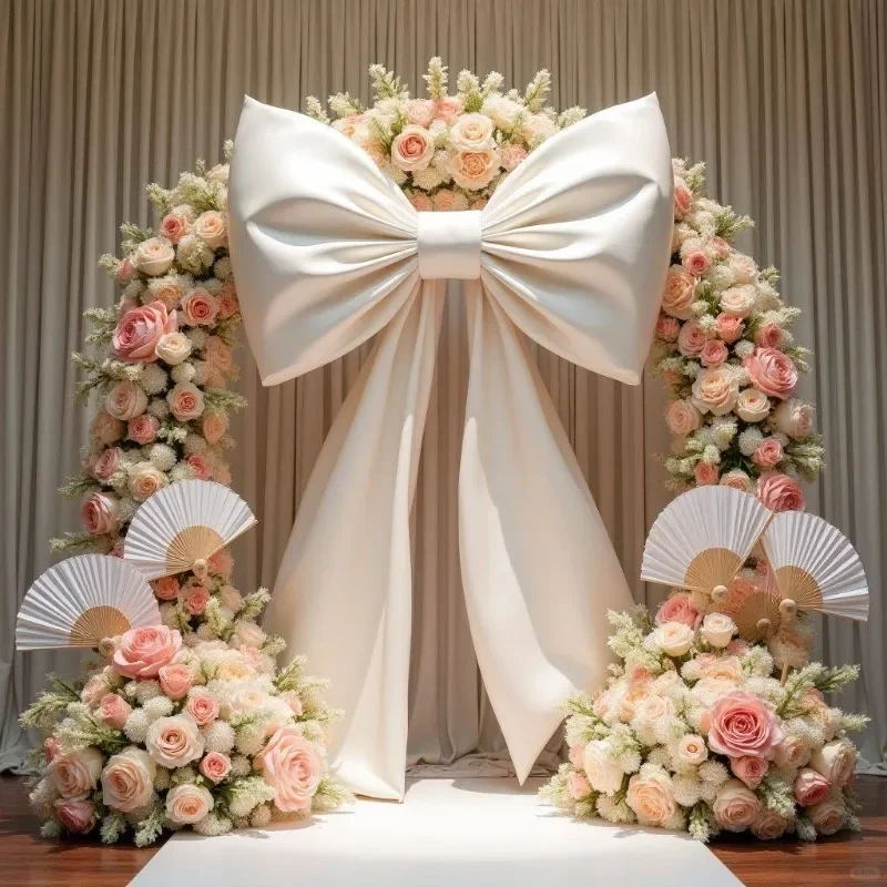 #Giant satin bow oversized finished wedding decoration wedding supplies layout atmosphere set wedding senior