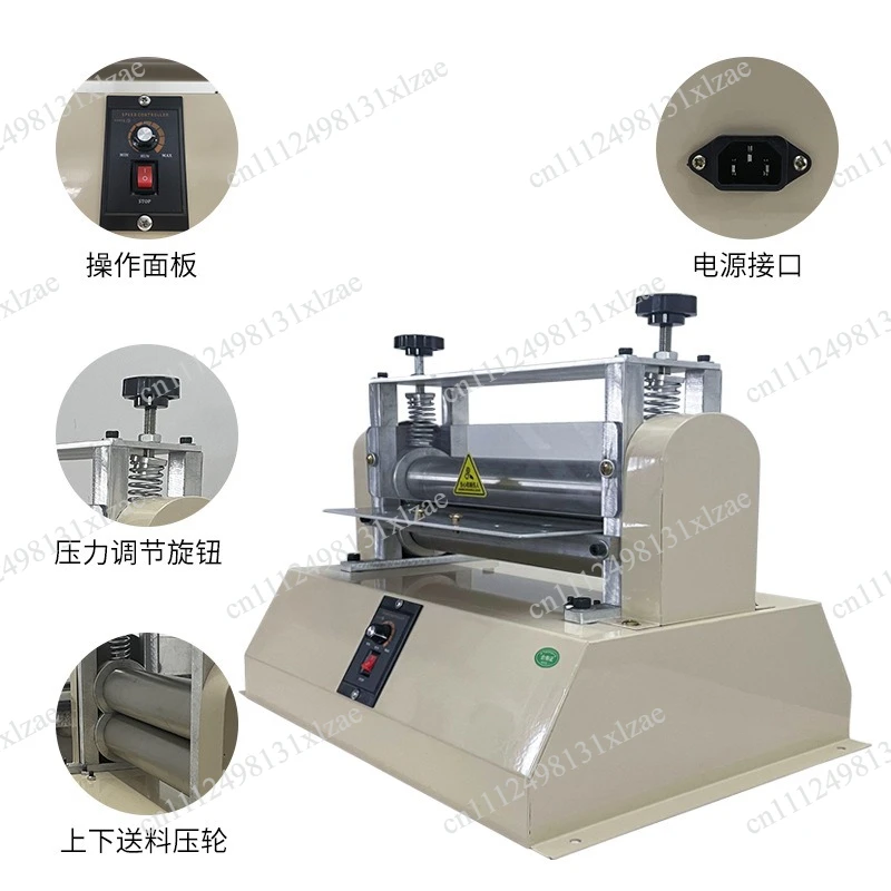 

Electric Speed Regulating Leather Drawing Machine - Automatic Folding & Laminating Press for Leather Working