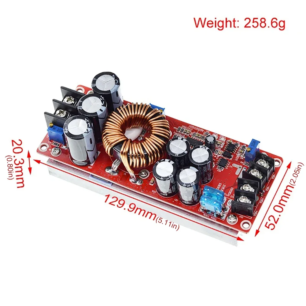 1200W 20A DC-DC Converter Step Up Power Supply Module DC-DC 400W 15A Module Hight Power Adjustable Constant Voltage Board Module