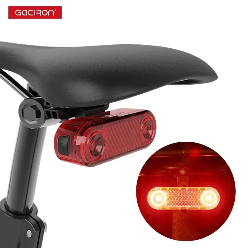 USB intelligent brake light W12BR mountain bike shelf tail light rear seat riding warning light