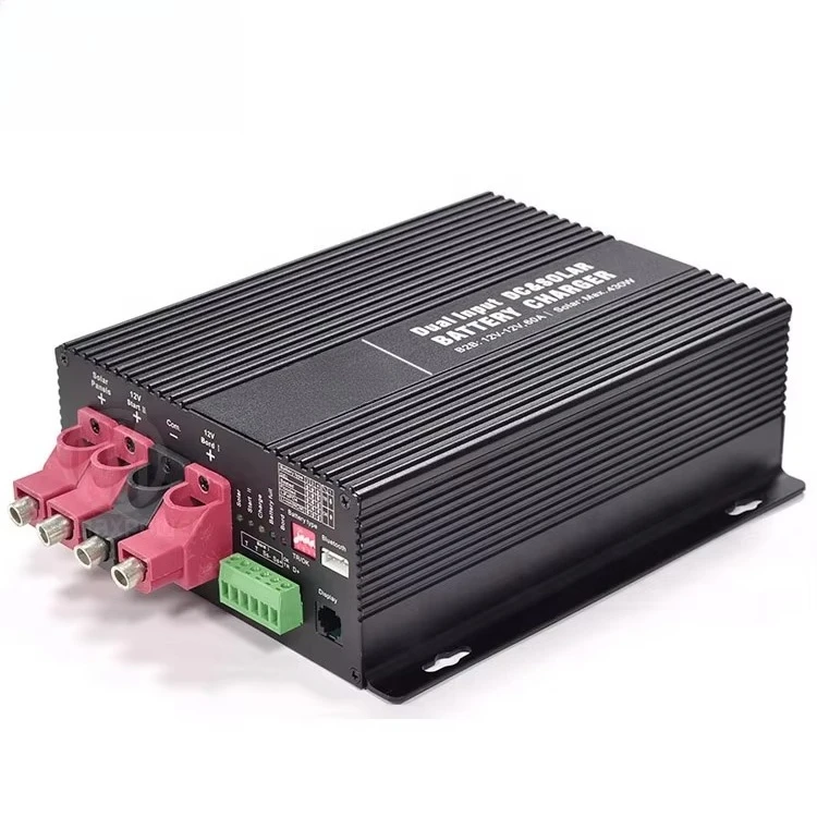 DC & Solar to DC Dual Input APP Smart Control Camper Recreational Vehicles 12v to 12v 14.6v 16.8v Battery to Battery Charger