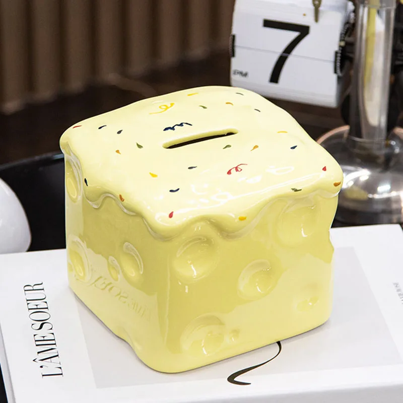 

Nordic Cream Money Boxes Safe Kids Cute Mini Saving Small Creative Storage Cheap Piggy Bank Aesthetic Tirelire Home Products