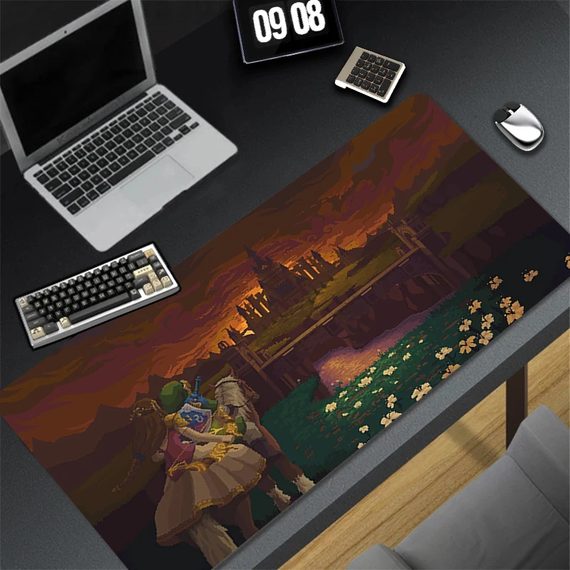 Computer Gaming Accessories Fun HD Mousepad Office PC Mouse Pad L-legend of Z-zelda Keyboard Pad Desk Decoracion Anime Desk Mat