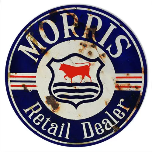 Reproduction Morris Dealer Sign 14 Round