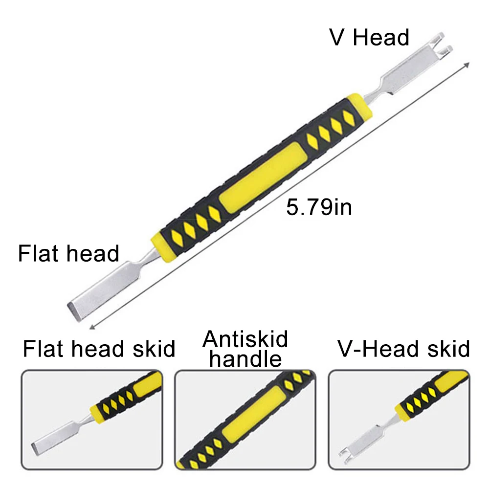 6pcs  Mini Metal Crowbar Prying Opening Repair Tool Multi HomeDisassemble Tool Electronic Spudger Mobile Phone Repair Tool