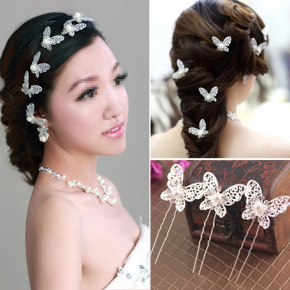 

20 Pcs U Shape Hairpins Bridal Clips for DIY Hairstyle Wedding Decorative Barrettes Girls Accessories Hair Care Styling Tools