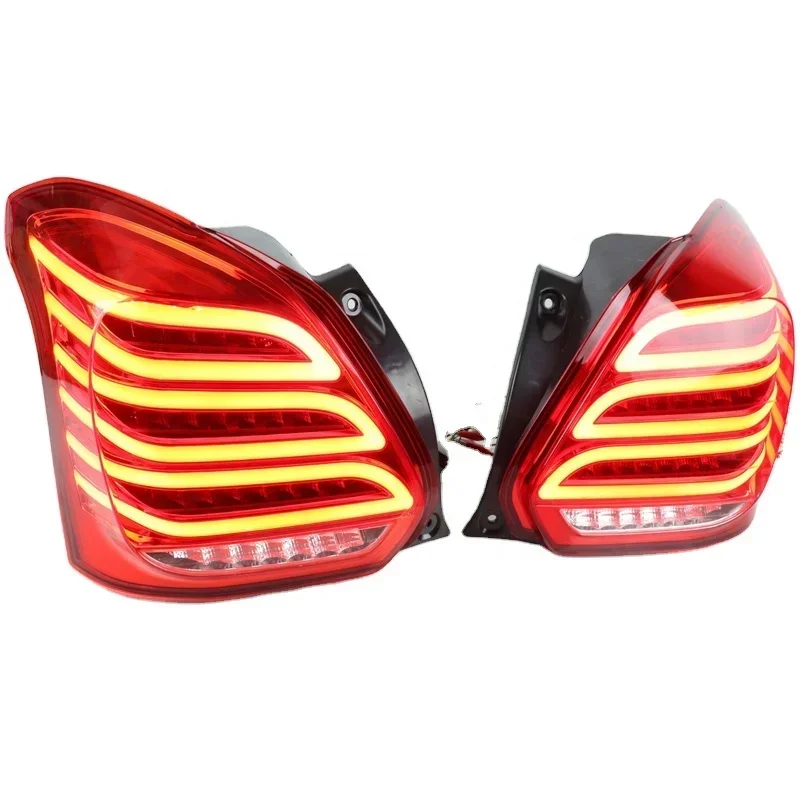 1 Pair LED Taillight Assembly Tail Light Reverse Light Sequential Turning Signal Light Rear for Suzuki Swift 2017 2018 2019 2010