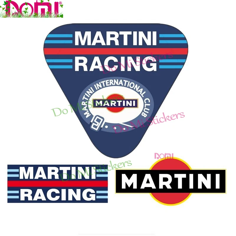 

MARTINI Car Stickers Scratch-Proof Decal Surfboard Suitable Motocross Racing Laptop Helmet Trunk Wall Decal