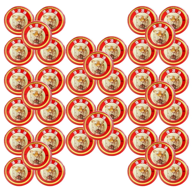 

5-40pcs Natural Tiger Cream Essential Oil For Treating Cold, Headache, And Dizziness Tiger Cream Solid Fragrance For Men Women