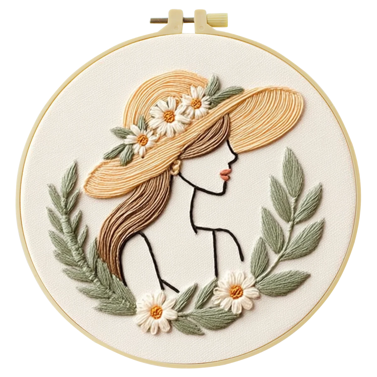 1개 20X20CM/15X15CM 7.87/6.3인치 자수 스타터 키트 DIY 키트 홈 데코