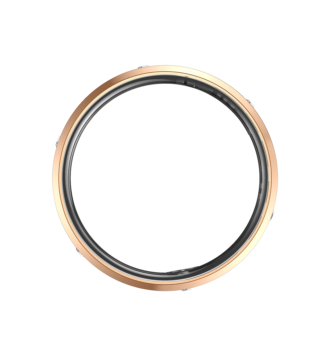 HR01 Unisex Smart Ring Health Fitness Tracker with Monitor Sleep Tracking Notification Alerts for iOS Android with charging case