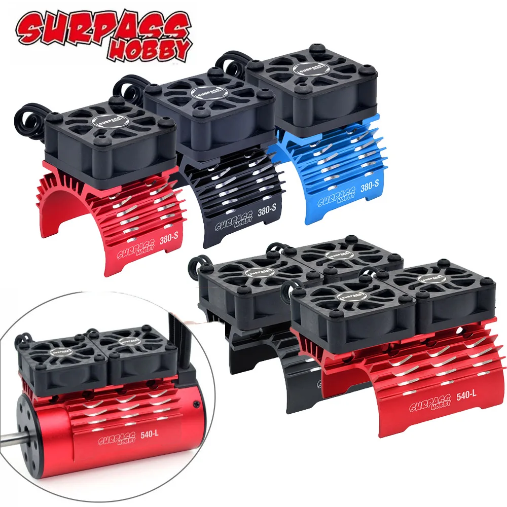 

SURPASS HOBBY 28mm/29mm/36mm Motor Fan Cooling Heatsink for RC 380 390 540 550 Brushless Motor Upgrade component