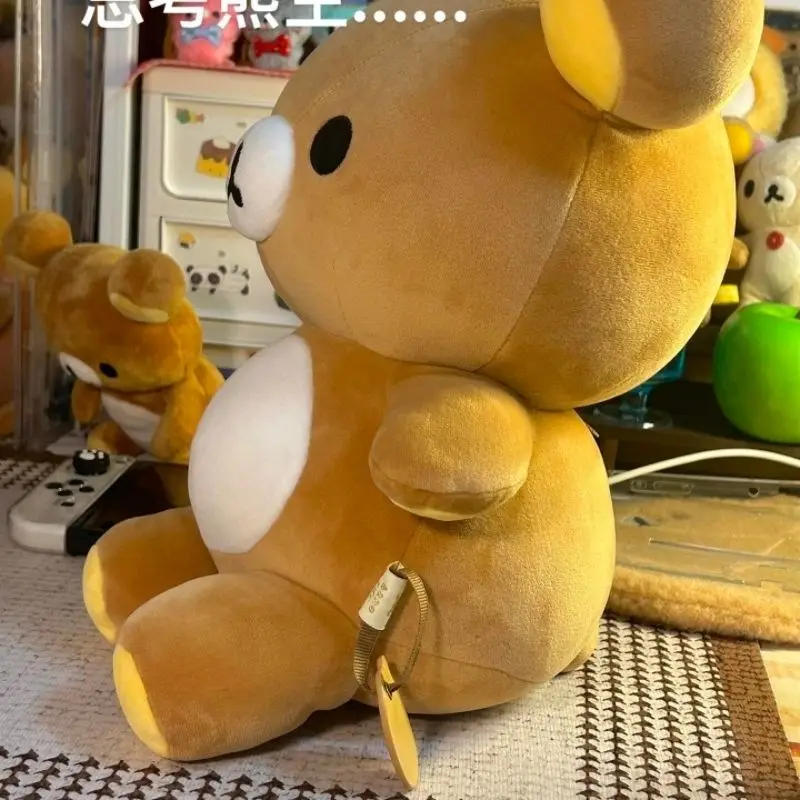 

Kawaii SAN-X Rilakkuma сидячая поза M пушистая кукла плюшевая кукла сопровождающая супер мягкое украшение для кровати для девочек подарки на день рождения игрушки