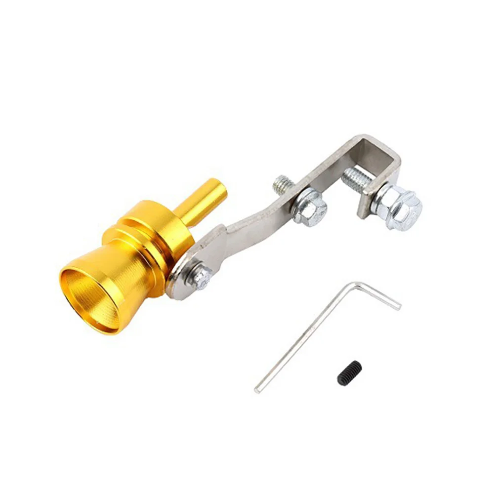 

2pcs Car Exhaust Sounder Golden Size L For Vehicle Tuning Loud Noise Maker Tailpipe Simulator Roar Maker Sound Amplifier Engine