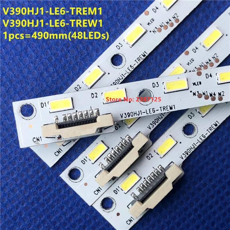 Imagem -04 - Led Strip 48 Lâmpada para Hisense 39 Polegada tv V390hj1-le6-trem1 V390hj1-le6-trew1 C420e06e01a L390h101ea-c002 Tx39as600b 39as650 49cm