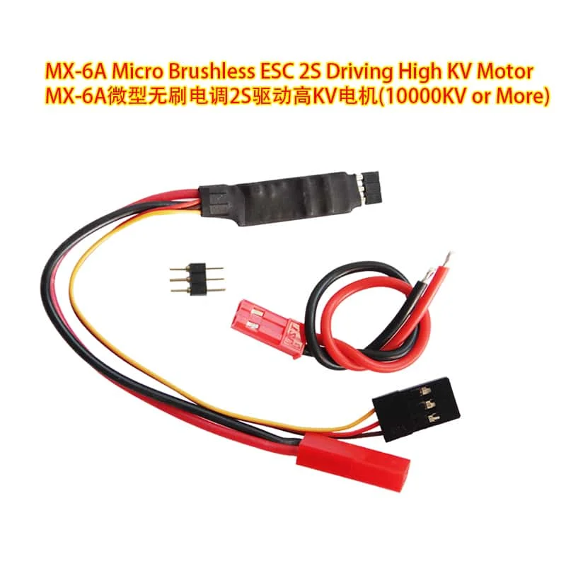 

MX-6A 1-2S Brushless ESC Power Manager for Small Quadcopter Flight 2S 20000KV 15000KV Brushless Motor Without BEC