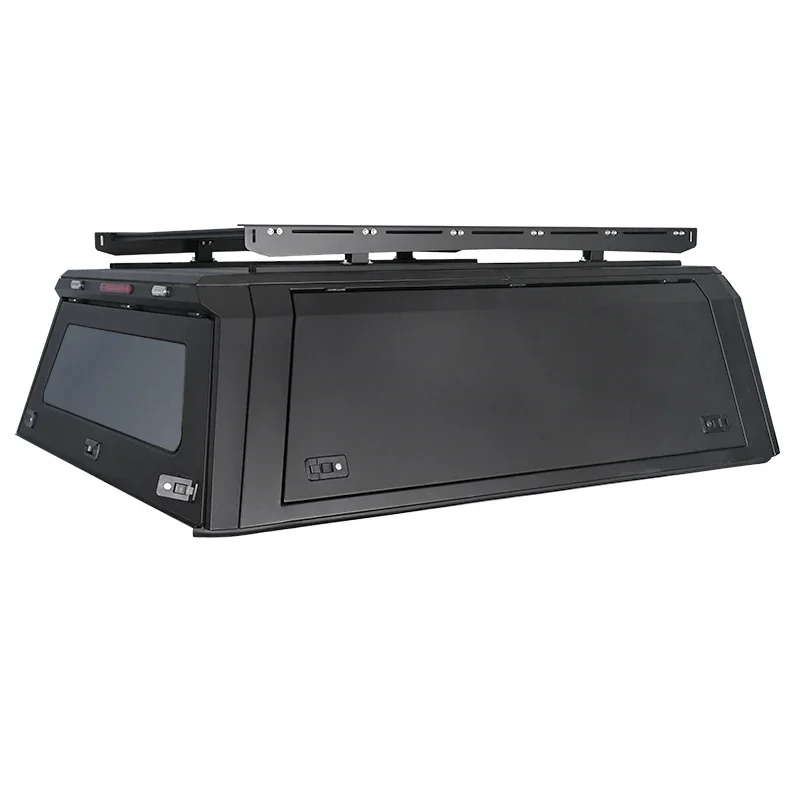 Durable Aluminum Alloy Hard Type Tonneau Cover for Ford 150 Pickup Trucks-Snap Operation Washable & Cargo Protection view 3