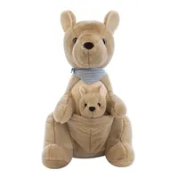26CM Oceania Kangaroo Plush Toy Cute Mother And Baby Wallaby Cute Scarf Doll Festive Gifts For Children Birthday Christmas Gifts