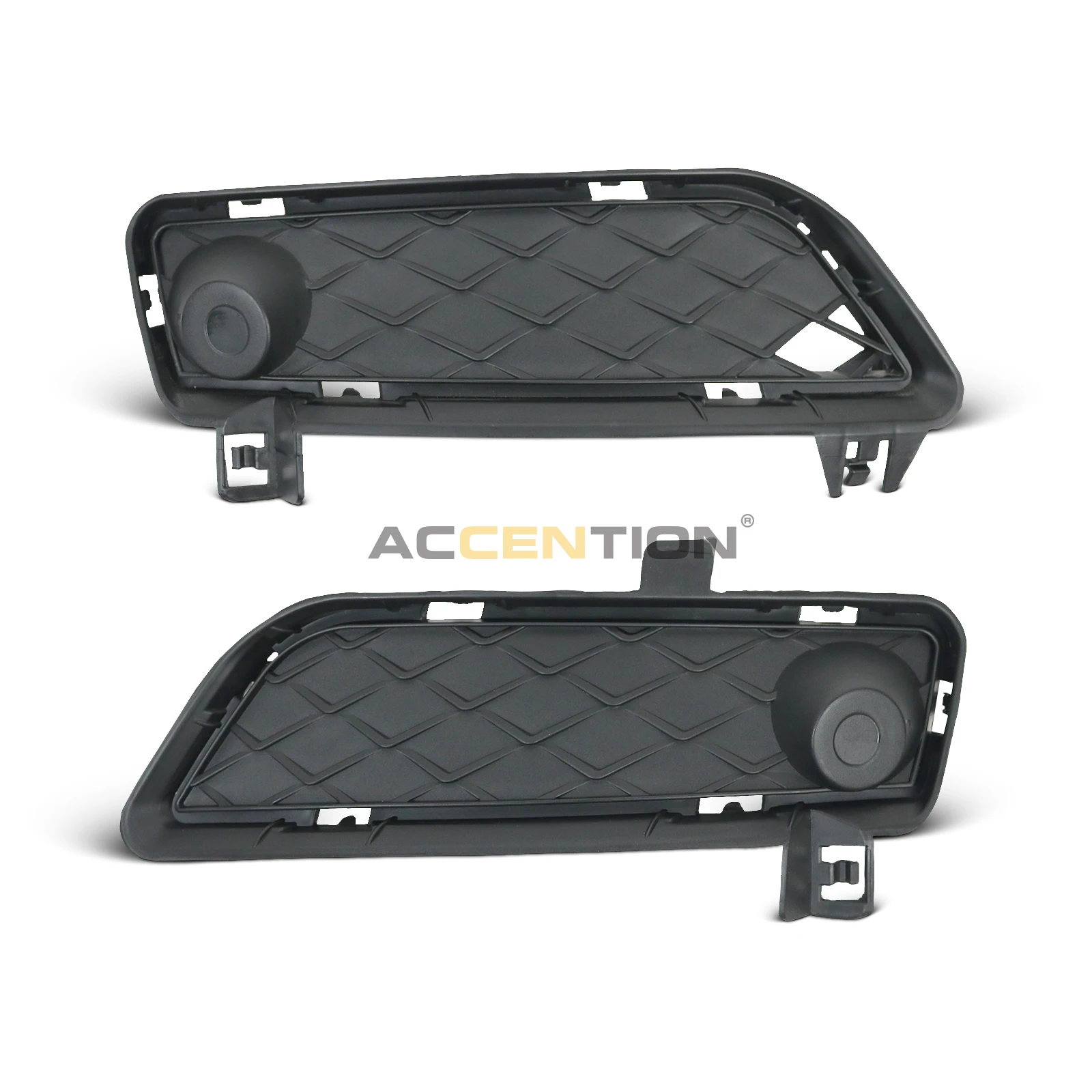 Front Black Bumper Fog Light Grille Mesh Grill Compatible For BMW X3 F25 2011-2014