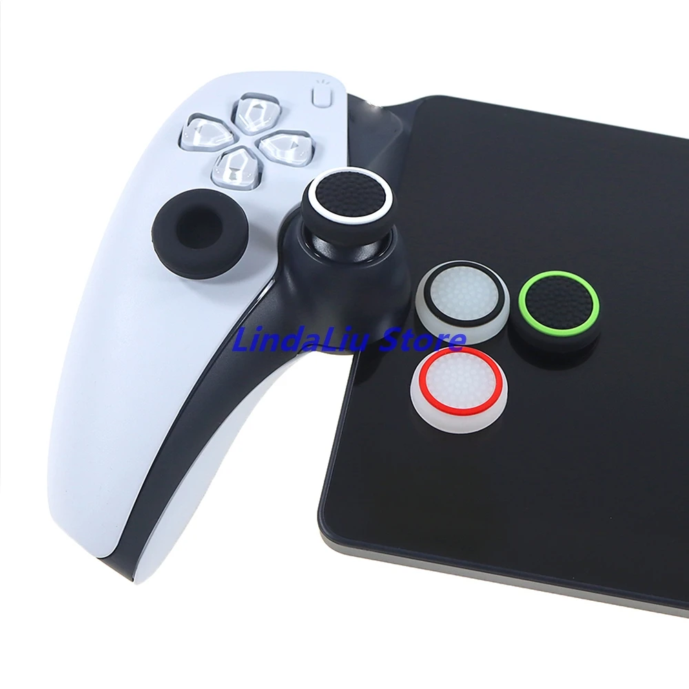 100 قطعة قبعات الروك مضيئة لوحدة تحكم بوابة PS5 التناظرية متحكم الأصابع xbox one القبضات مضيئة غطاء عصا التحكم لبوابة PS5