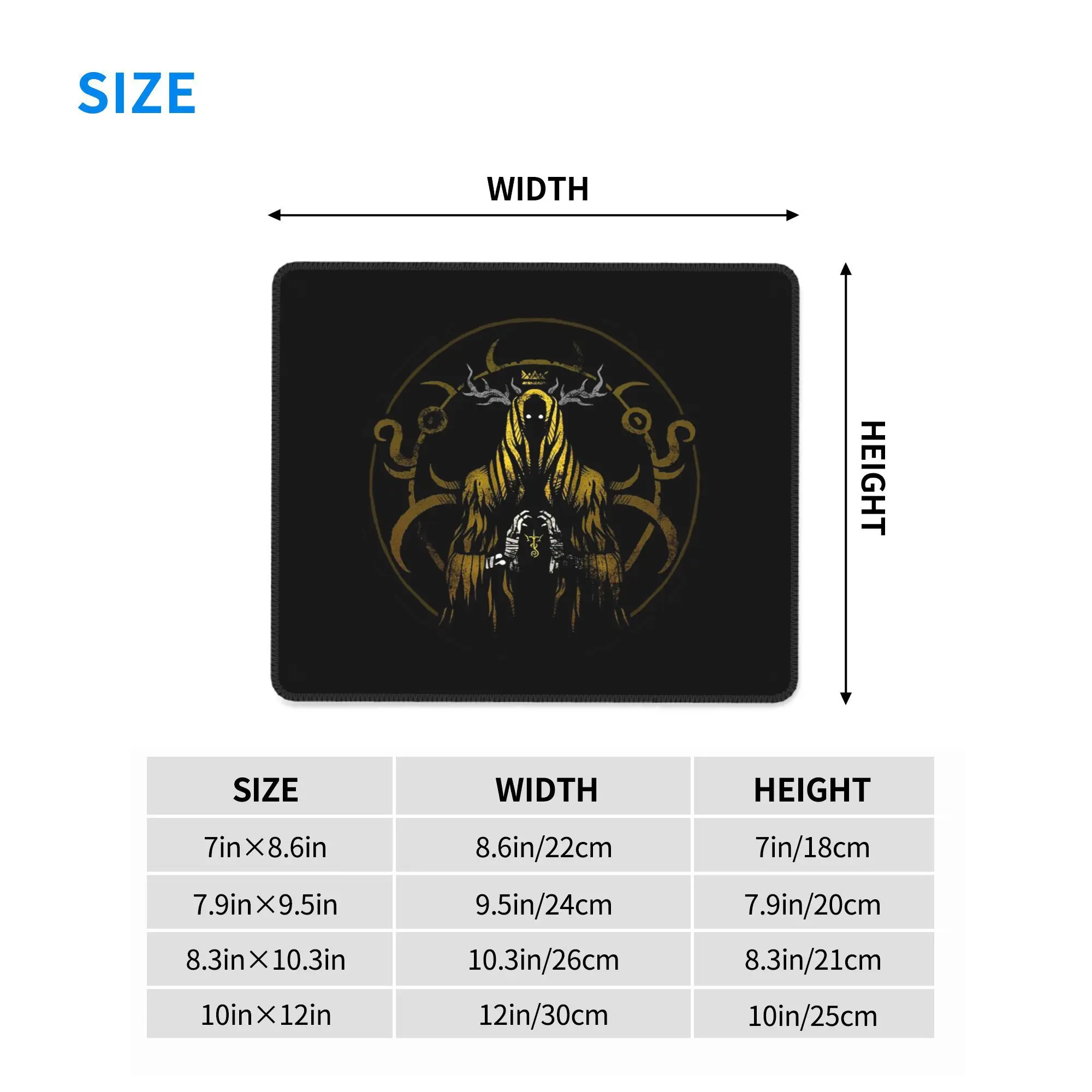 黄色の王 - ハスタル - サークルデザイン マウスパッド コンピューターキーボード マウスパッド ゲーマーPC ノートパソコンデスクマット オフィス テーブルマット