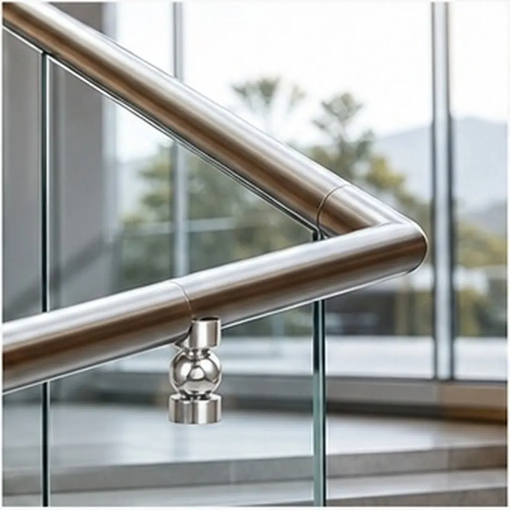 Premium Stainless Steel Handrail Fitting Connector for Stair Railing Round Tube Multi Functional Strong Corrosion Resistant