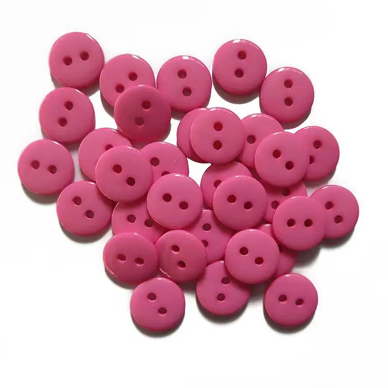 9mm/10mm/11mm/12mm/15mm Sewing Accessories 1000pcs Transparent Bread Resin Buttons For Baby Clothing Pad Accessoires Wholesale