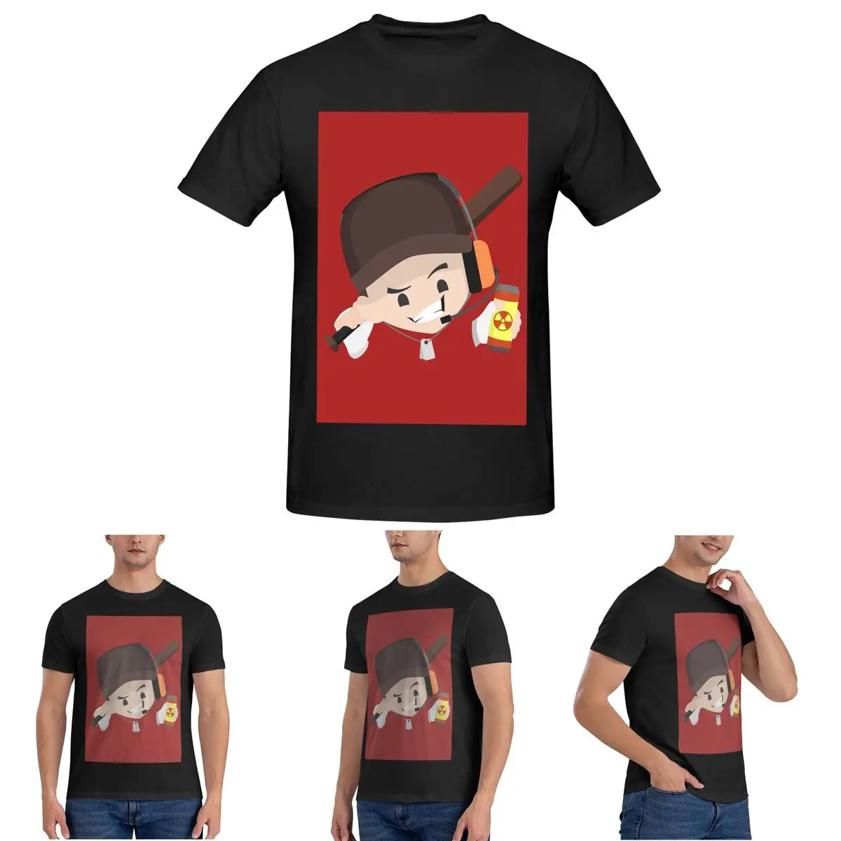

Team Fortress 2 T-Shirt for Men Cotton Oversized T Shirts Men's Short Sleeve Crew Neck Summer Clothes Tops S-6XL