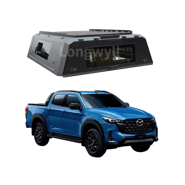 

Dual-Door Camper Shell for Mazda BT-50 Aluminum Anti-Theft Truck Topper with Ventilation
