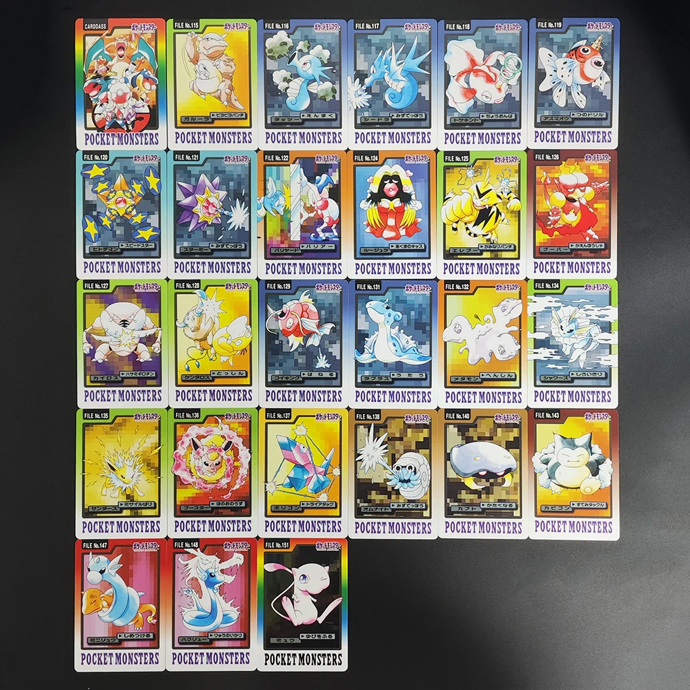 153 قطعة بطاقة جمع البوكيمون 1997 وحوش الجيب Charizard Blastoise Eevee Mew نادر ذاتية الصنع لعبة كلاسيكية بطاقات أنيمي هدية