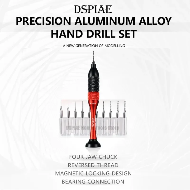 DISPLAY AT-SHD Hand Drill Set with Drill Bit  Drilling Tool for Assembly Model Hobby Building Tools DIY Accessories