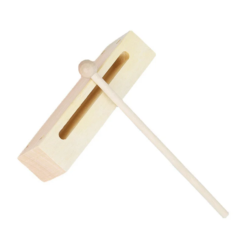 

FRLI-yHigh-Quality Orff Instruments Wooden Percussion Instruments Square Two-Tone Clappers Early Childhoods Education Gift